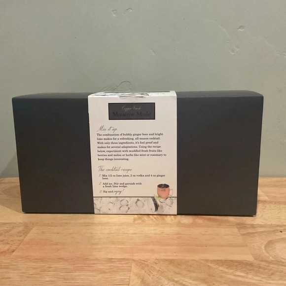 SET OF COPPER FINISHED MOSCOW MULE MUGS MADE BY STYLE. PERFECT COCKTAILS. NWTS! - Picture 7 of 8